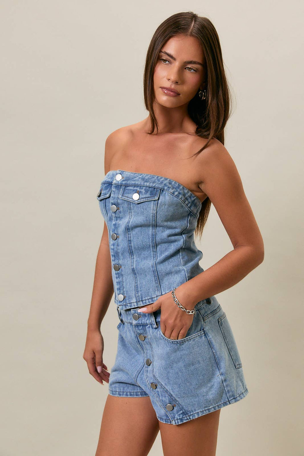 Blue Jean Baby Tube Top
