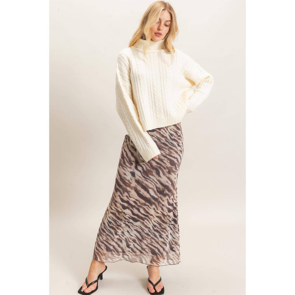 Mari Mesh Maxi Skirt