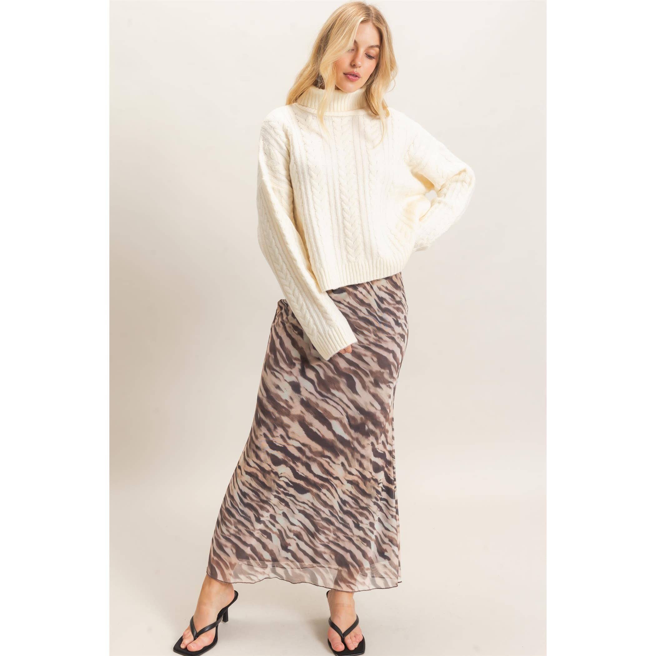 Mari Mesh Maxi Skirt
