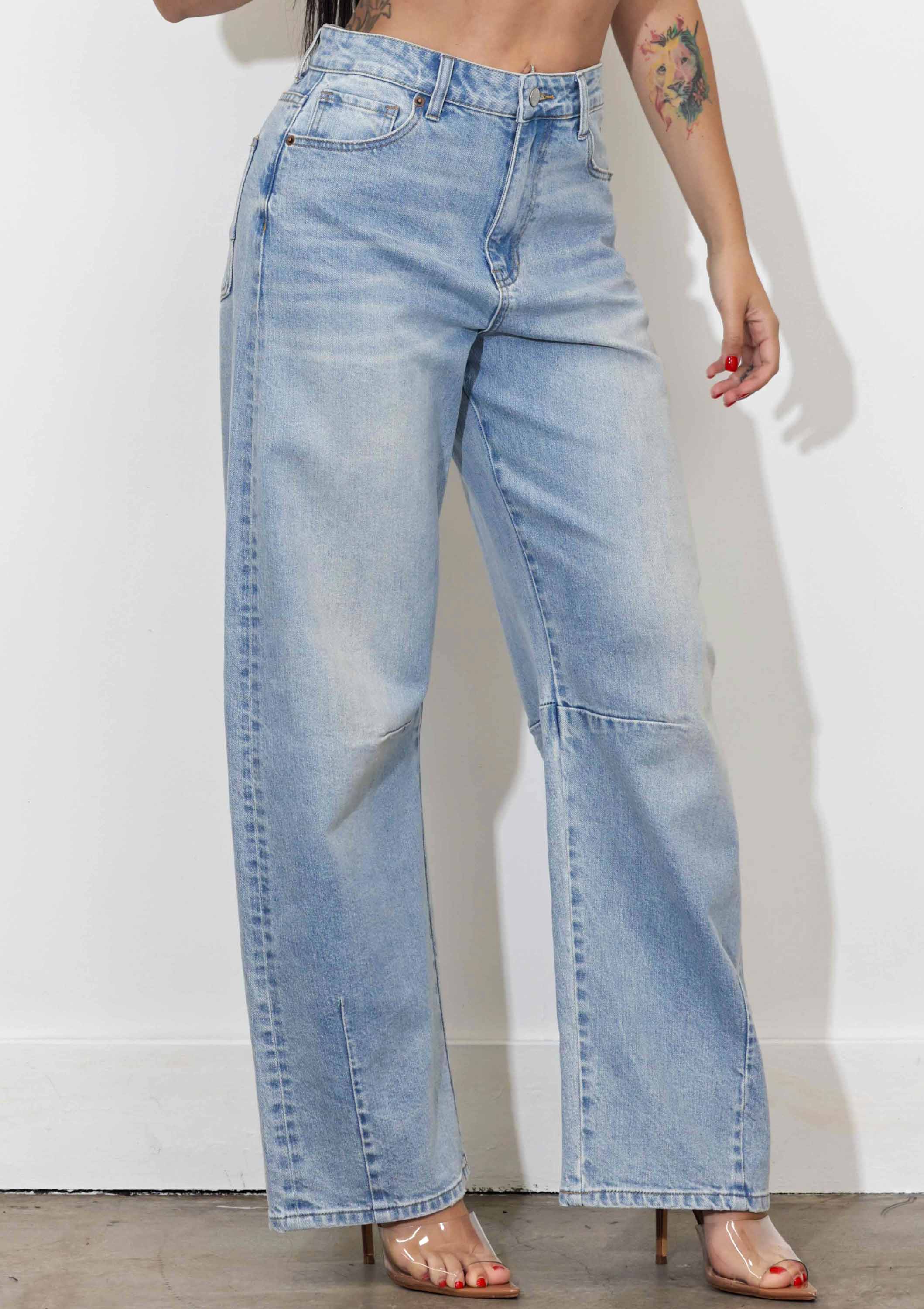 Not My First Rodeo Barrel Jeans