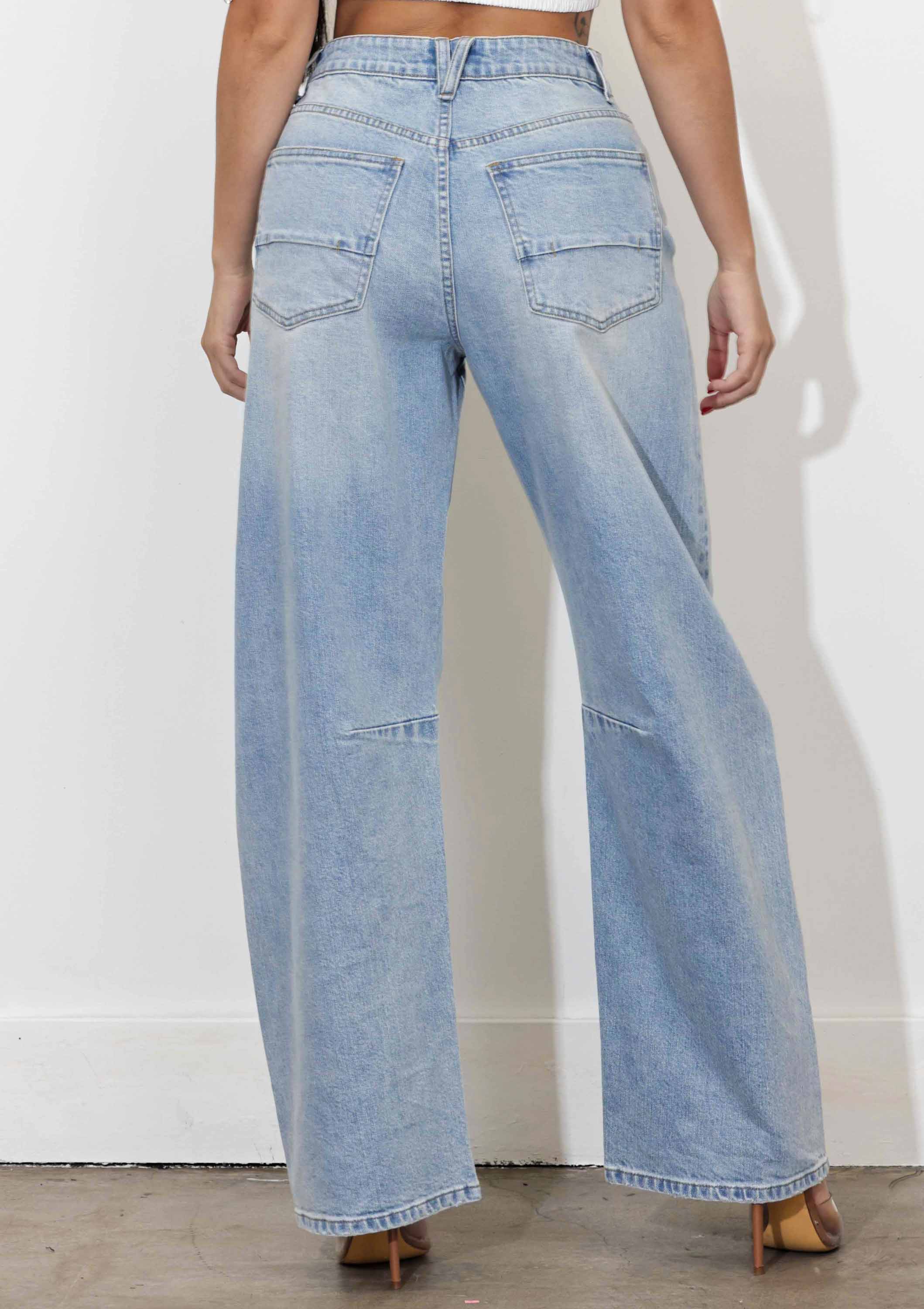 Not My First Rodeo Barrel Jeans