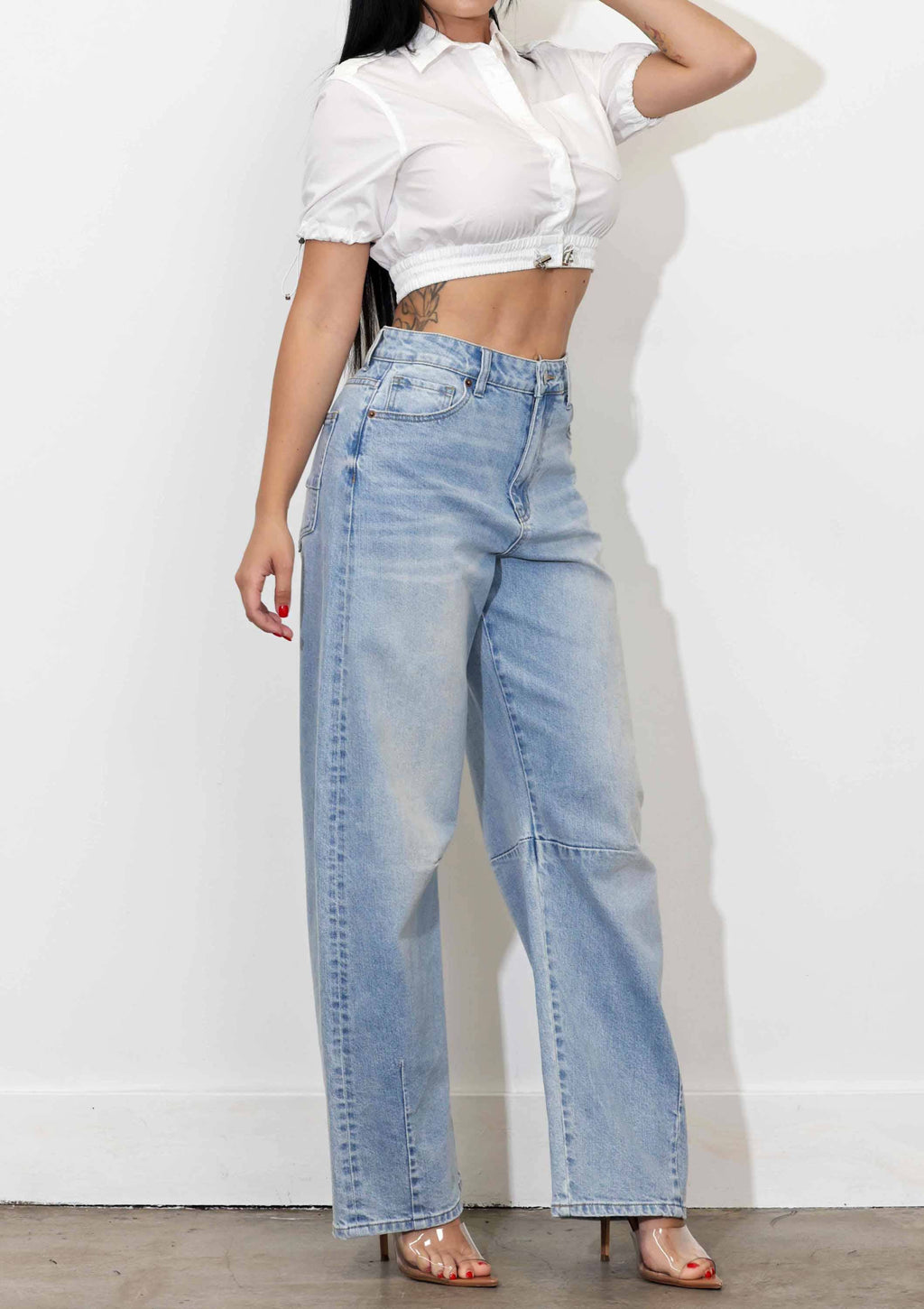 Not My First Rodeo Barrel Jeans