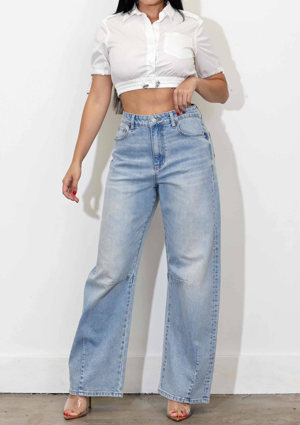 Not My First Rodeo Barrel Jeans